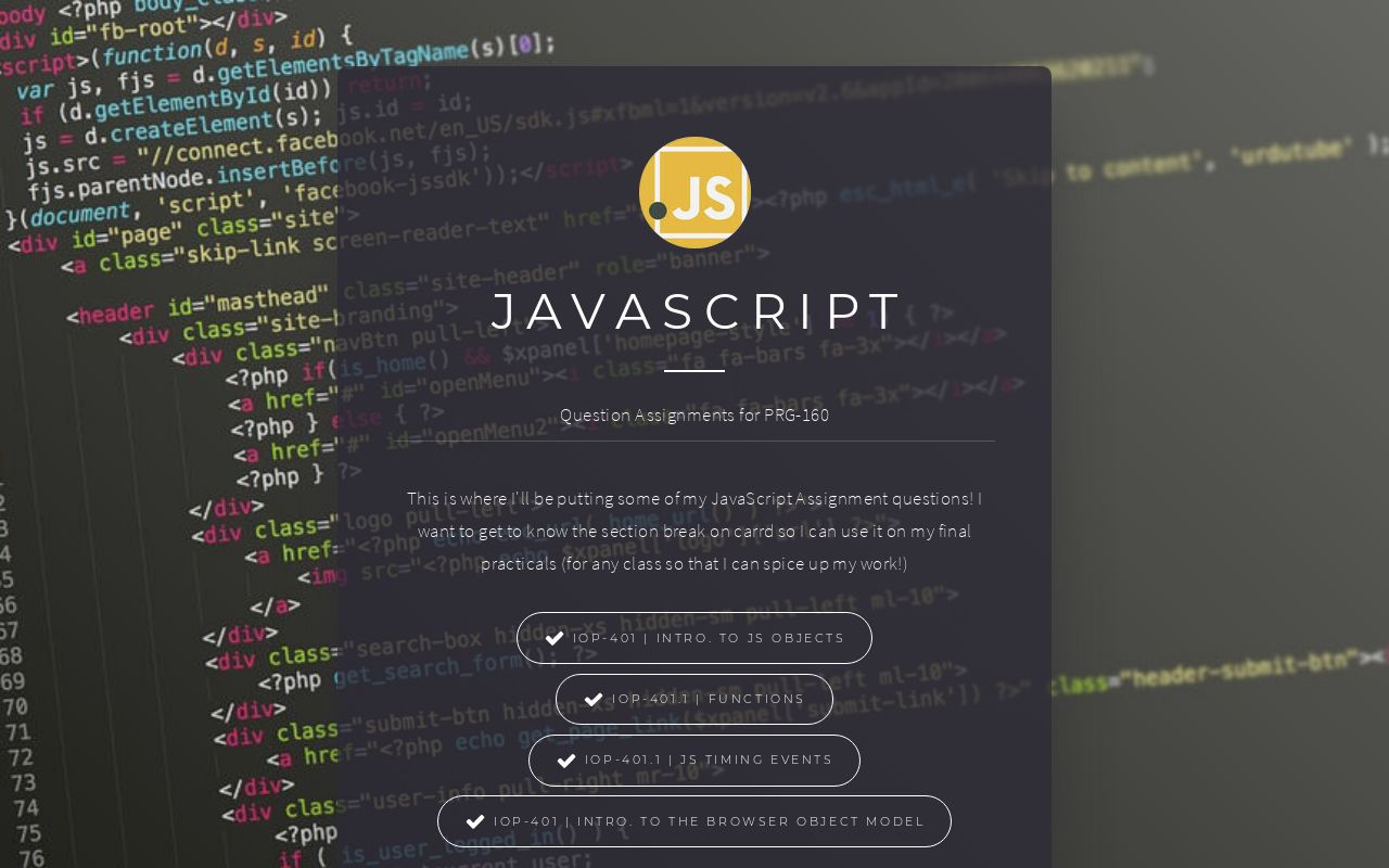 Carrd profile picture for @javascript